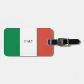KLEUREN ITALIAANSE VLAG BAGAGELABEL (Voorkant horizontaal)