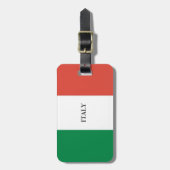 KLEUREN ITALIAANSE VLAG BAGAGELABEL (Voorkant verticaal)