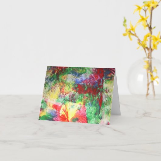 kleuren kaart (Gele Bloem)