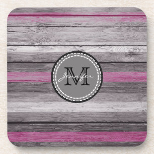 kleuren kijken naar monogram #7 onderzetter