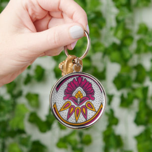 kleuren koel retro vintage Afrikaanse traditionele Sleutelhanger