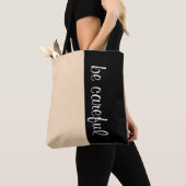 Kleuren LICHT BROWN en jouw tekst Tote Bag (Dichtbij)