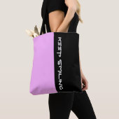 Kleuren LICHTE PINK & jouw tekst Tote Bag (Dichtbij)