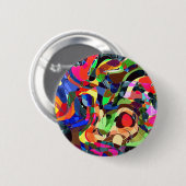 Kleuren mashup ronde button 5,7 cm (Voorkant /achterkant)