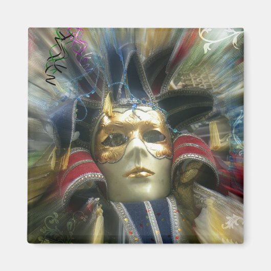 Kleuren Masquerade Magneet (Voorkant)