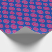 kleuren met een bisexualiteit-pride / blauw bloemp cadeaupapier (Hoek)