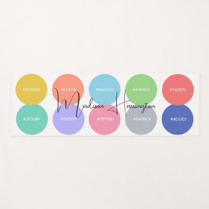 Kleuren met Hex Codes Custom Name Designer Yogamat