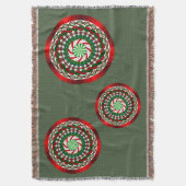 Kleuren met kerstschroefdraad deken (Voorkant Verticaal)