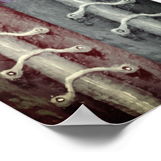 Kleuren met minimalistische kleuren: Abstract ontw Poster (Hoek)