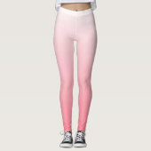 Kleuren met rood naar wit verloop leggings (Voorkant)