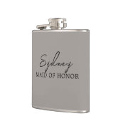 Kleuren Minimalistische Bruiloftsfeest  Heupfles (Links)