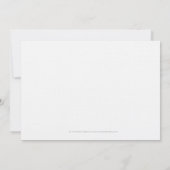 Kleuren: Modern Typografische Weddenschap Kaart (Achterkant)