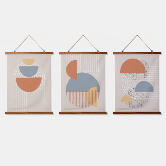 kleuren Moderne Abstracte wandkunst Hangend Wandkleed (Driedubbel)