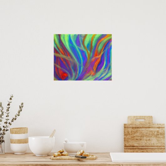 Kleuren onder poster (Keuken)