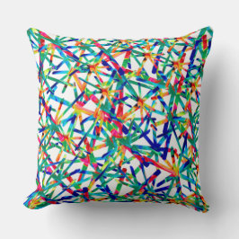  kleuren: ontwerp voor gebundelde geometrische pat kussen