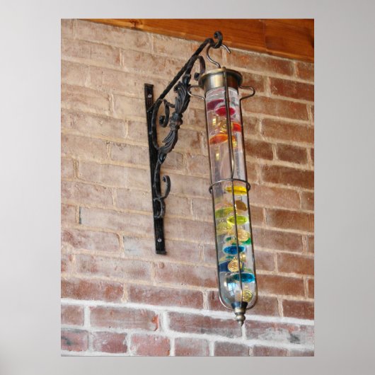 Kleuren Op Een Bakstenen Muur Poster (Voorkant)