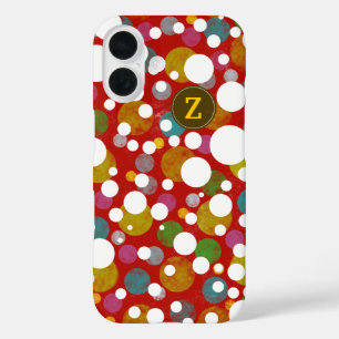 Kleuren op Polka Dots Patroon custom Z iPhone 16 Hoesje