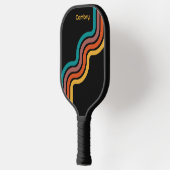 kleuren op zwart gepersonaliseerd pickleball paddle (Links)