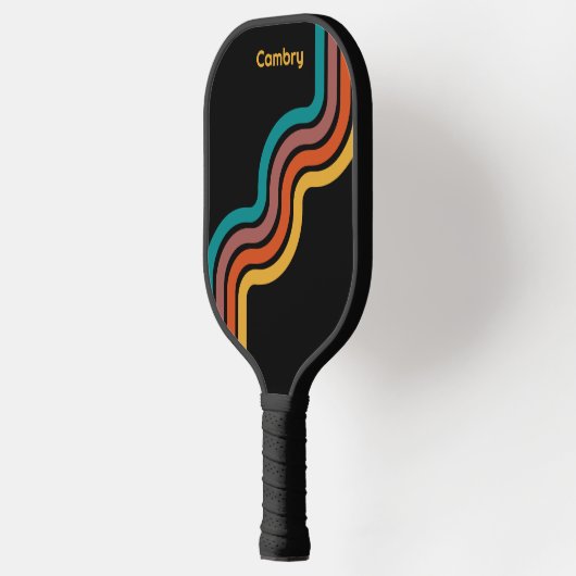  kleuren op zwart gepersonaliseerd pickleball paddle (Links)