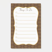 Kleuren over bruin en wit en te doen dingen post-it® notes (Voorkant)