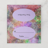  kleuren Paarse Roze Geel Groen Gewerveld Plaatskaartje (Buitenkant ongevouwen)