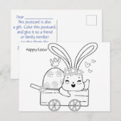 Kleuren paasKaart personaliseren Briefkaart (Voorkant / Achterkant)