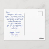 Kleuren paasKaart personaliseren Briefkaart (Achterkant)