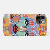 Kleuren, patronen en overlappende gezichten Case-Mate iPhone case (Achterkant (horizontaal))