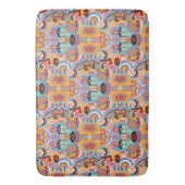 Kleuren, patronen en overlappende vlakken badmat (Voorkant Verticaal)