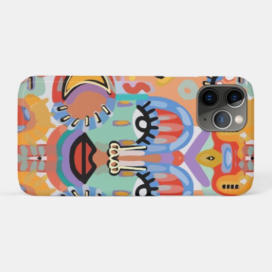 Kleuren, patronen en overlappende vlakken Case-Mate iPhone case (Achterkant (horizontaal))