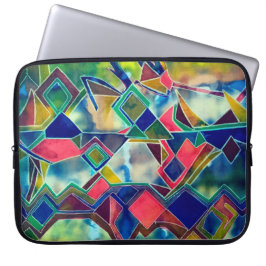 Kleuren patroon laptop sleeve