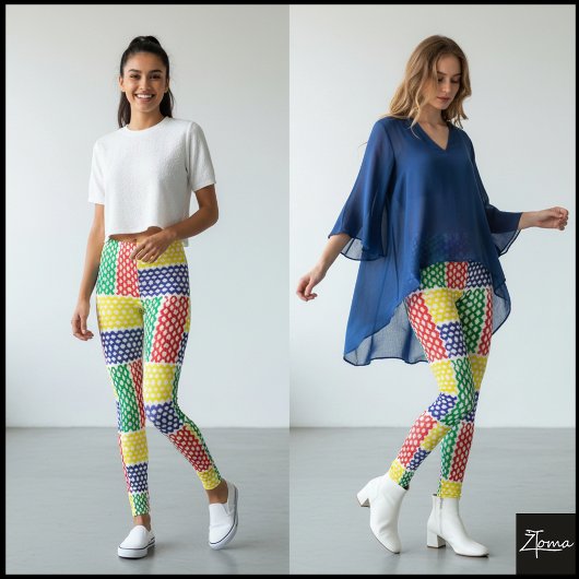 KLEUREN PATROON LEGGINGS