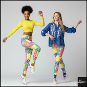 KLEUREN PATROON LEGGINGS