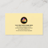 Kleuren penseel penseel penselen tekenen visitekaartje (Achterkant)