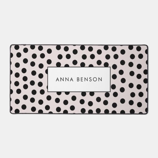  kleuren Polka dots Bureaumat (Voorkant)