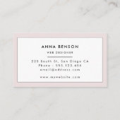  kleuren Polka dots Visitekaartje (Achterkant)