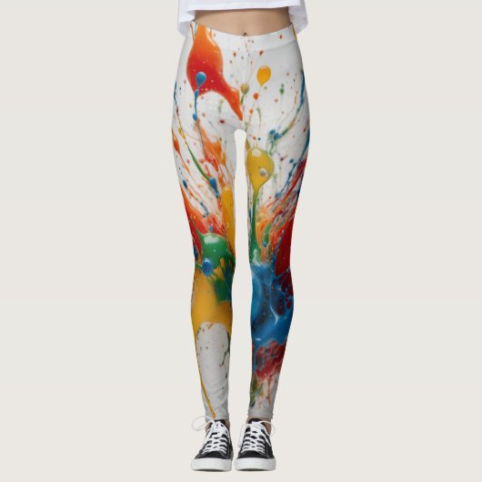 Kleuren pop leggings (Voorkant)