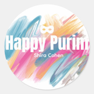 Kleuren Purim Label