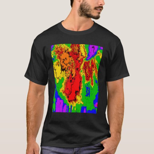 Kleuren radarradarradaruitzicht t-shirt (Voorkant)