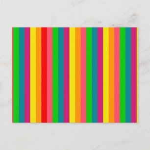 Kleuren regenboogstrips decor briefkaart