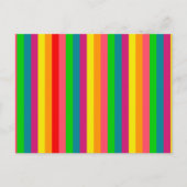 Kleuren regenboogstrips decor briefkaart (Voorkant)
