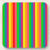 Kleuren regenboogstrips decor onderzetter (Voorkant)