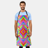 kleuren-schort schort (Gedragen)