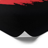 kleuren silhouet meisje poster (Hoek)