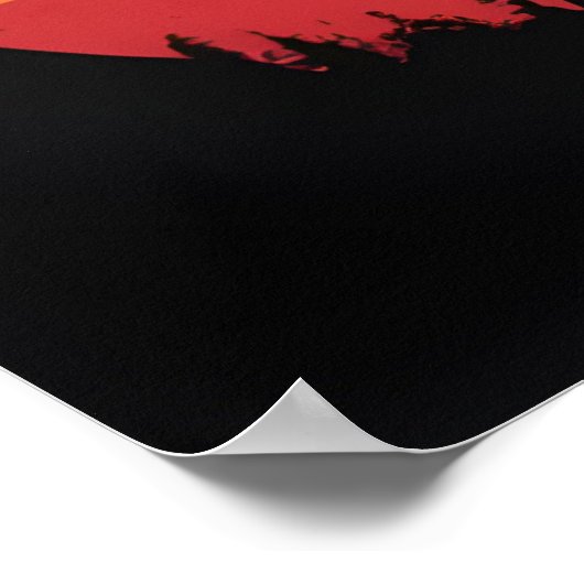 kleuren  silhouet meisje poster (Hoek)