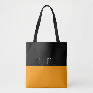 Kleuren SINAASAPPEL en jouw tekst Tote Bag