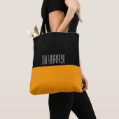 Kleuren SINAASAPPEL en jouw tekst Tote Bag (Dichtbij)