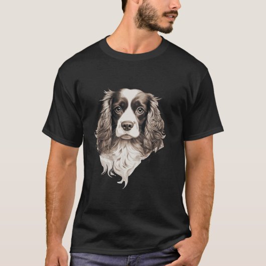 Kleuren Spaniel Dog Puppies Spaniel Moeder Fan Lov T-shirt (Voorkant)