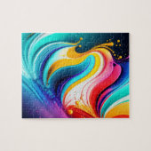 Kleuren Splash Abstract Legpuzzel (Horizontaal)