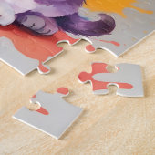 Kleuren Splash Waterverf Cat Legpuzzel (Zijkant)